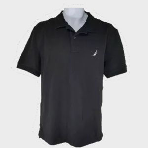 Nautica Polo Shirt Men's Large Black Casual Golf